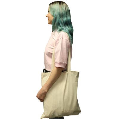 Natural Calico Tote Bag  Thumbnail