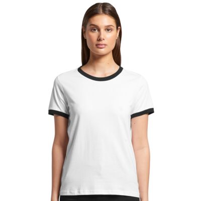 AS Colour Women's Ringer Tee Thumbnail